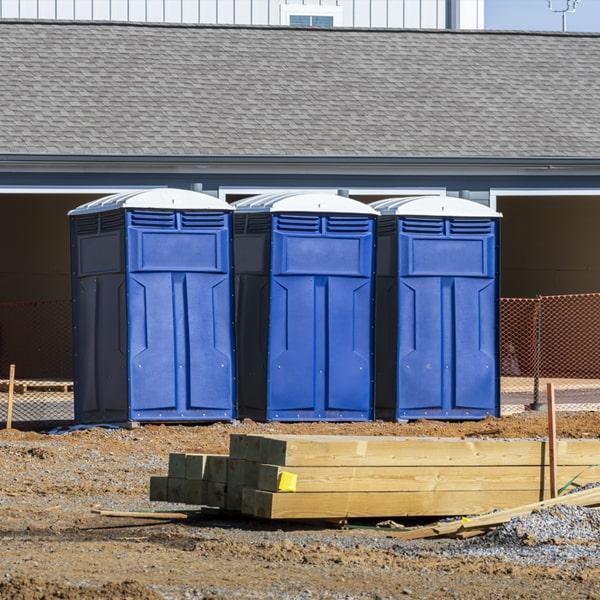 Heavy-duty construction site porta potty in Trenton, New Jersey